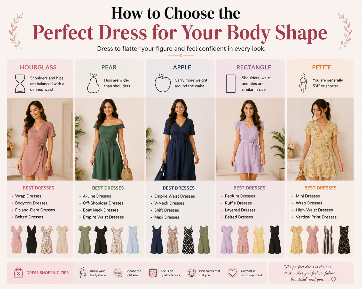 How to Choose the Perfect Dress for Your Body Shape (Complete Guide 2026)