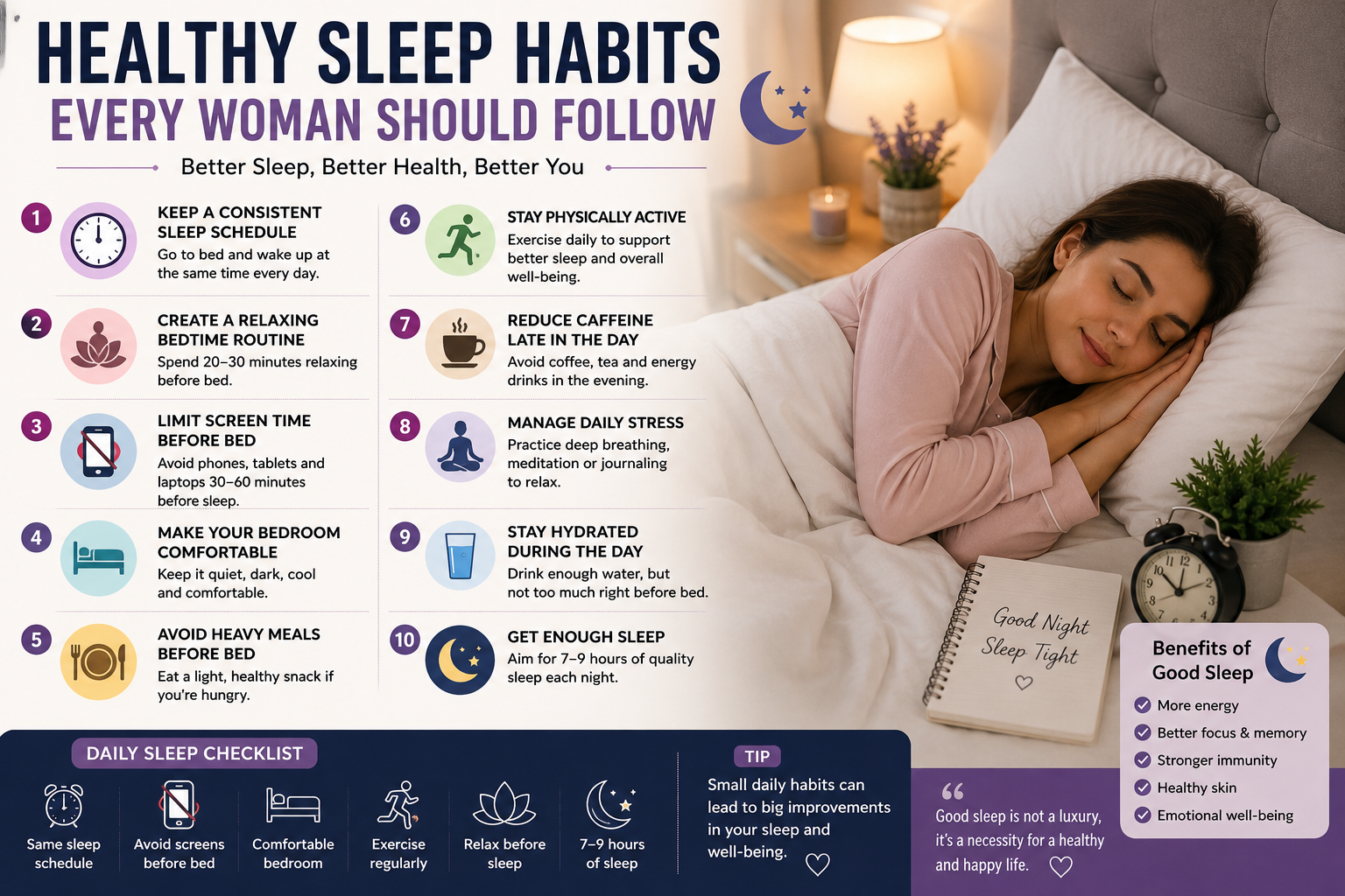 Healthy Sleep Habits Every Woman Should Follow: A Complete Guide to Better Rest (2026)