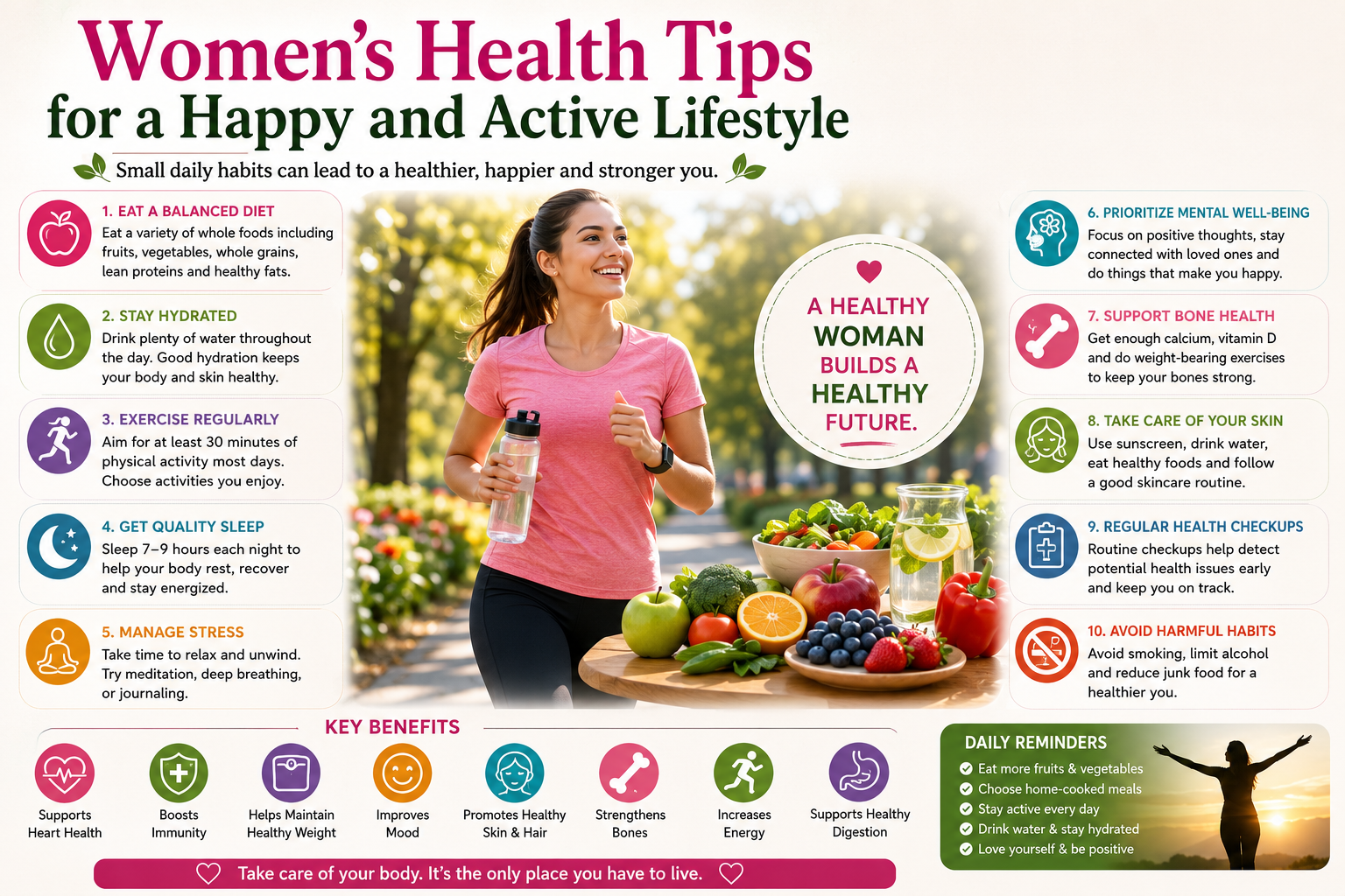 Women’s Health Tips for a Happy and Active Lifestyle