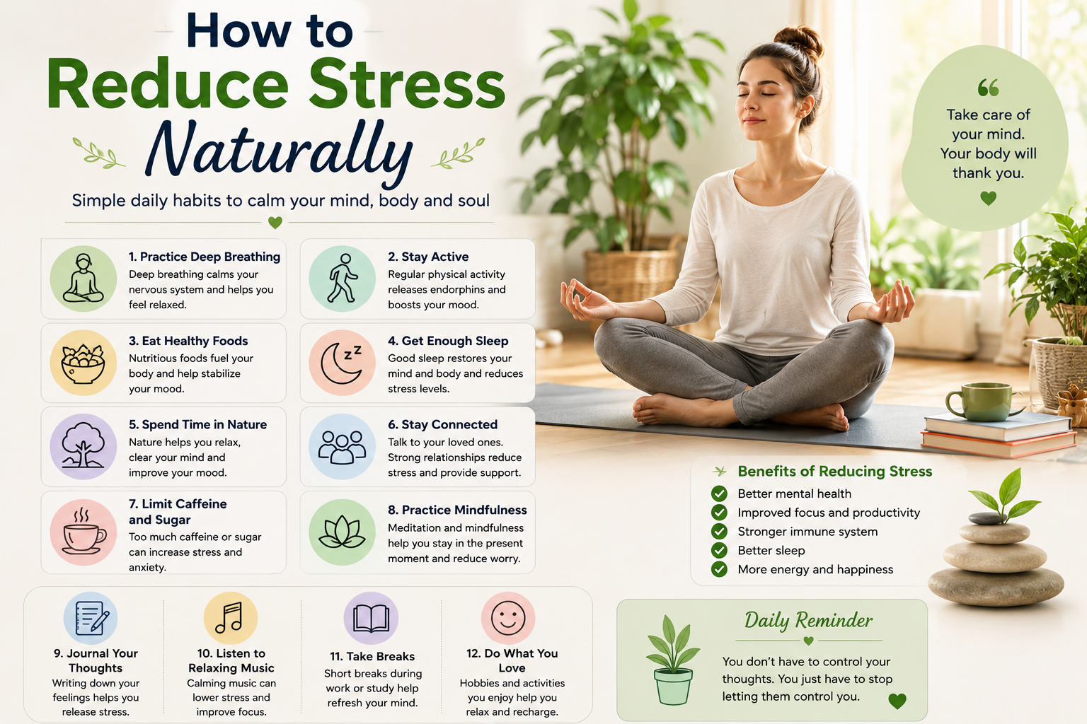 How to Reduce Stress Naturally: A Complete Guide to a Calmer and Healthier Life (2026)