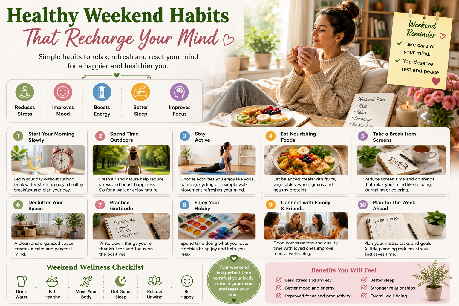 Healthy Weekend Habits That Recharge Your Mind