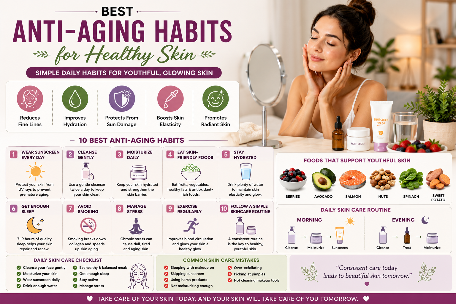 Best Anti-Aging Habits for Healthy Skin (Complete Guide 2026)